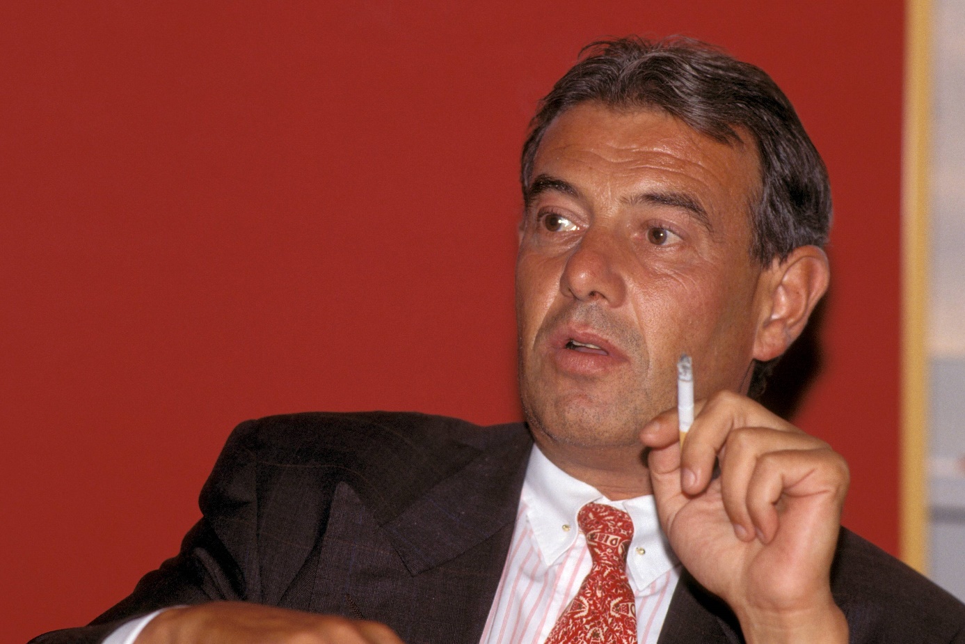 Matthias Ohms im Jahr 1992 als Präsident von Eintracht Frankfurt. Foto: Imago Images/Kicker/Liedel